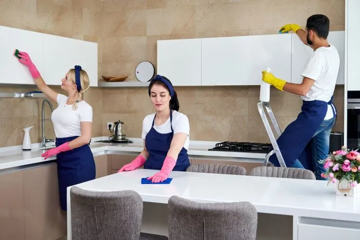 How do you clean a room after construction?