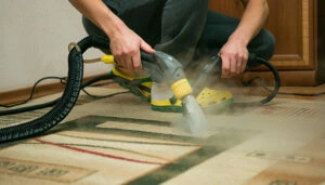 Steam deep cleaning works on carpets, kitchens, and floors effectively
