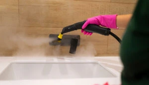 Steam deep cleaning works on carpets, kitchens, and floors effectively