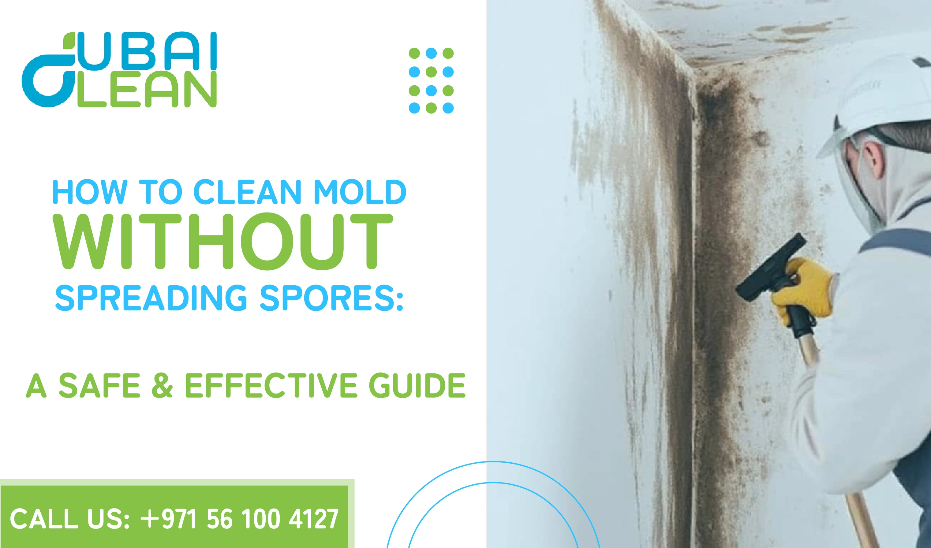 how to clean mold without spreading spores