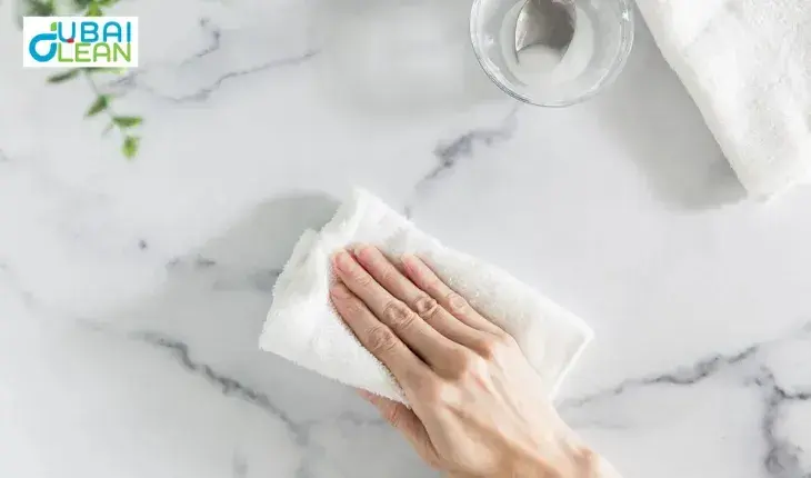 marble cleaning with baking soda