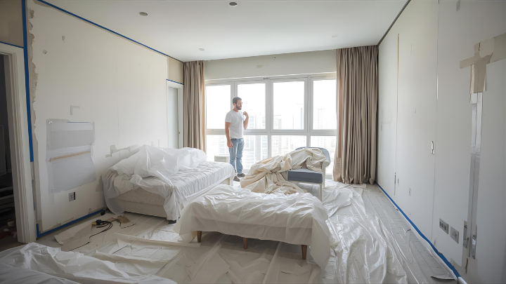 preparation before bedroom painting