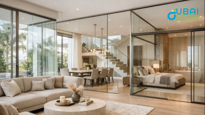 glass partition for villas