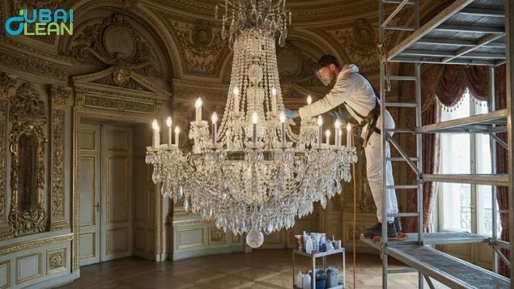 Sticky Grime on Chandeliers