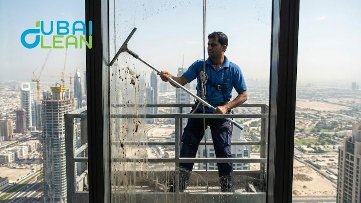 Cleaner removing window mud