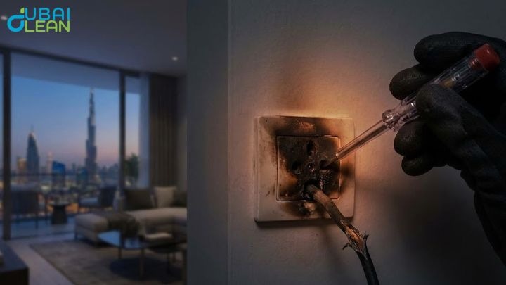 Certified electrician inspecting