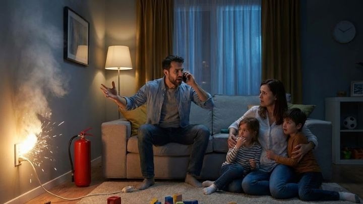 Faulty Outlets, Signs of sparks and overheating