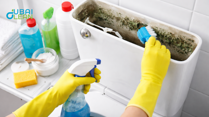 how to remove mold from toilet tank