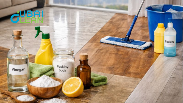 Homemade floor cleaning solution