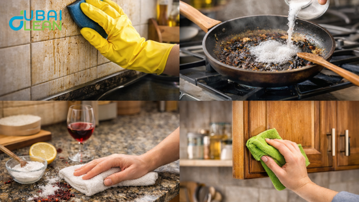 remove grease from kitchen walls